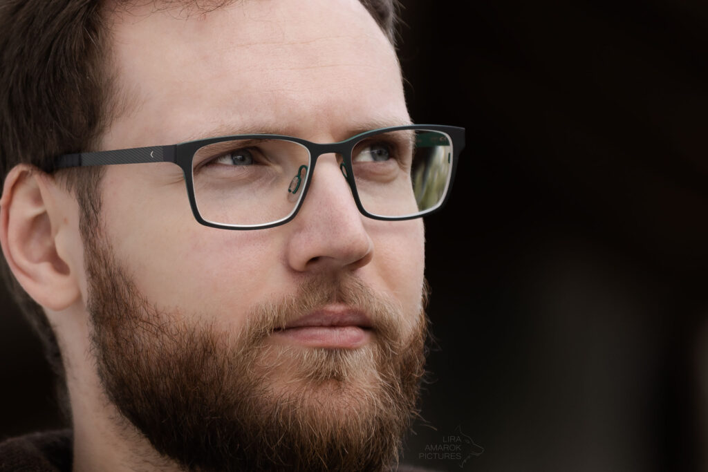 Close-up eines Mannes